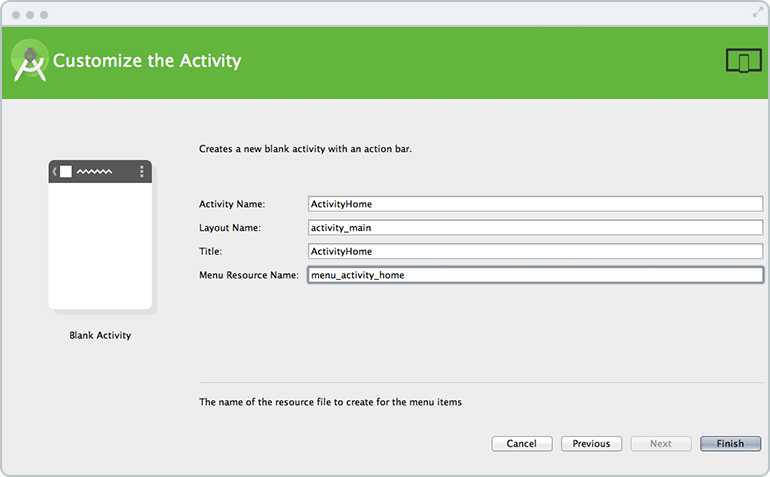 customize android activity