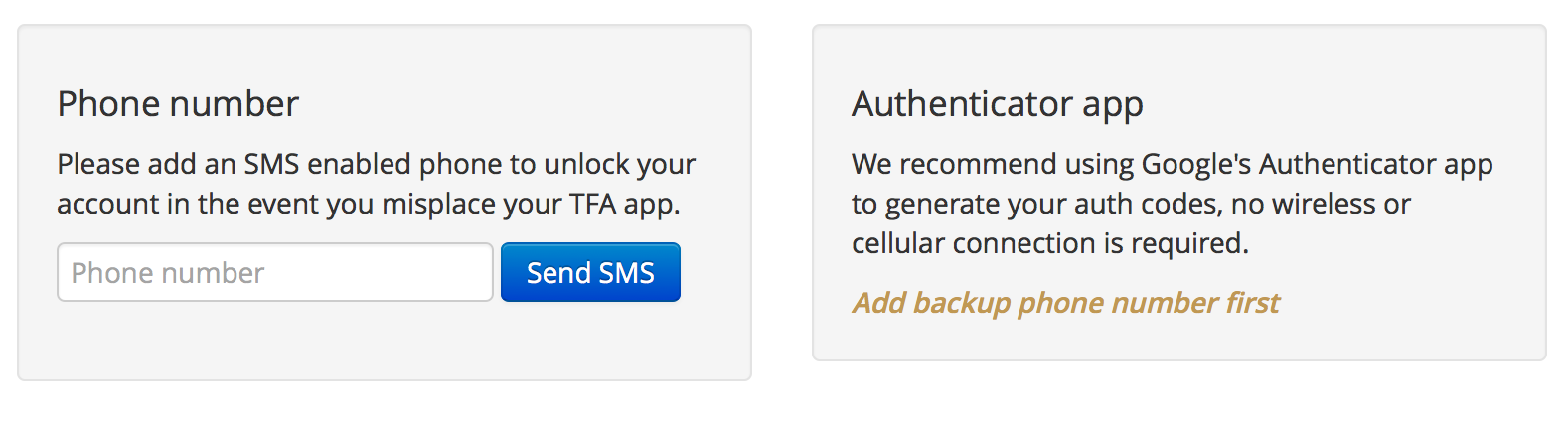 enable two step authentification