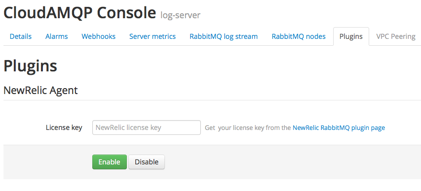 New Relic integration