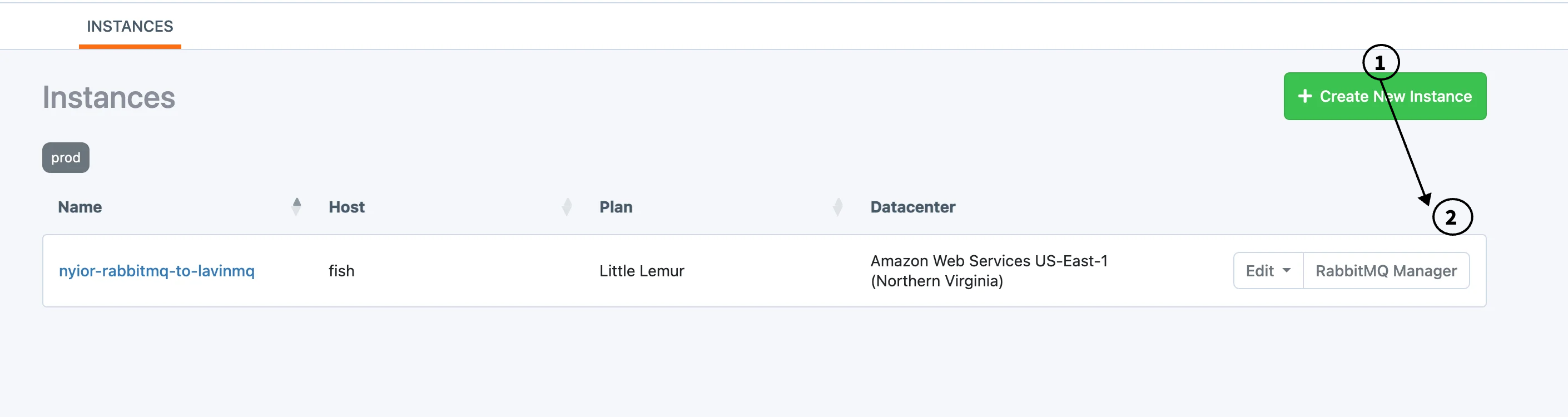 Create RabbitMQ Instance