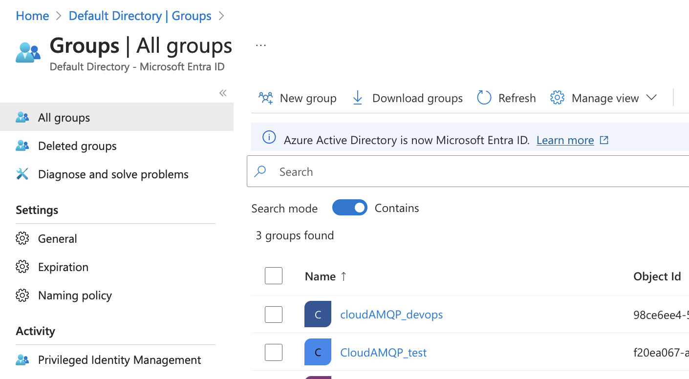 Azure SAML Setup