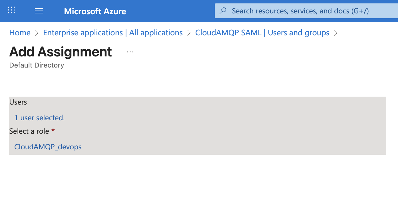 Azure SAML Setup