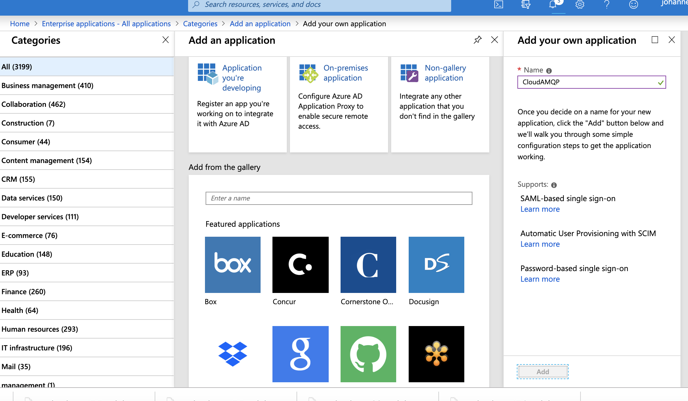 Azure SAML Setup