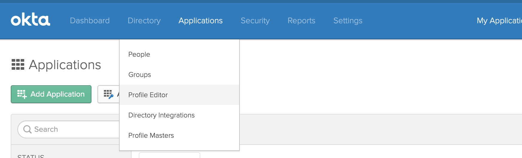 Okta setup Roles