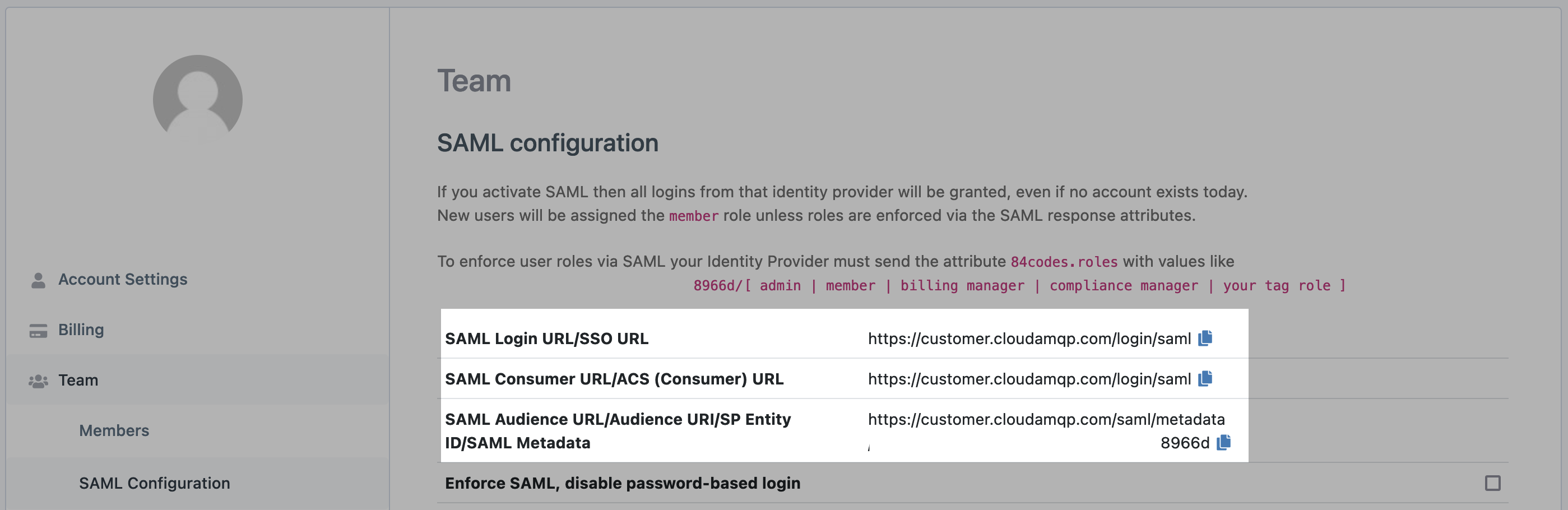 configuration links