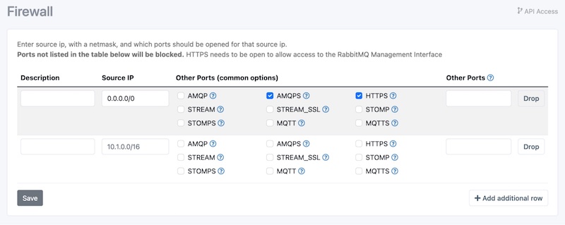 Firewall Settings screenshot