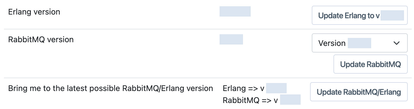 RabbitMQ cluster upgrades