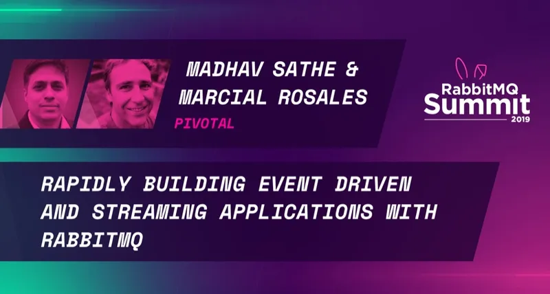 Rapidly Building Event Driven and Streaming Applications with RabbitMQ